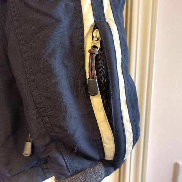 Vintage Y2K Abercrombie Fitch A92 Fleece Lined Coat Stripes Tech Pockets L 90s - Picture 7 of 11